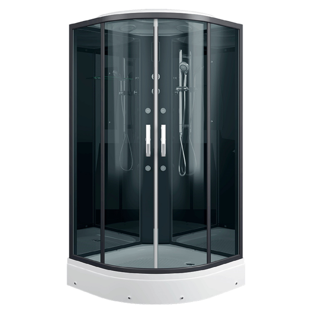 Душевая кабина ERLIT 57 серия ER571017-C2-RUS тонированное стекло, фото 1